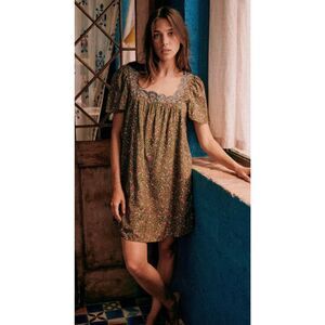 SEZANE Caitlin embroidered dress, Sz 4/ Eu 36, $235 E7